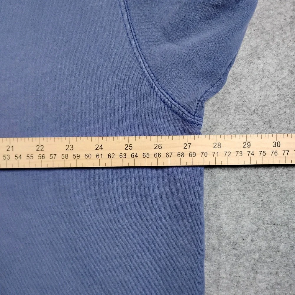 Vintage Nike Swoosh Crewneck Sweatshirt XL Blue Made‎ in USA 90s Distressed